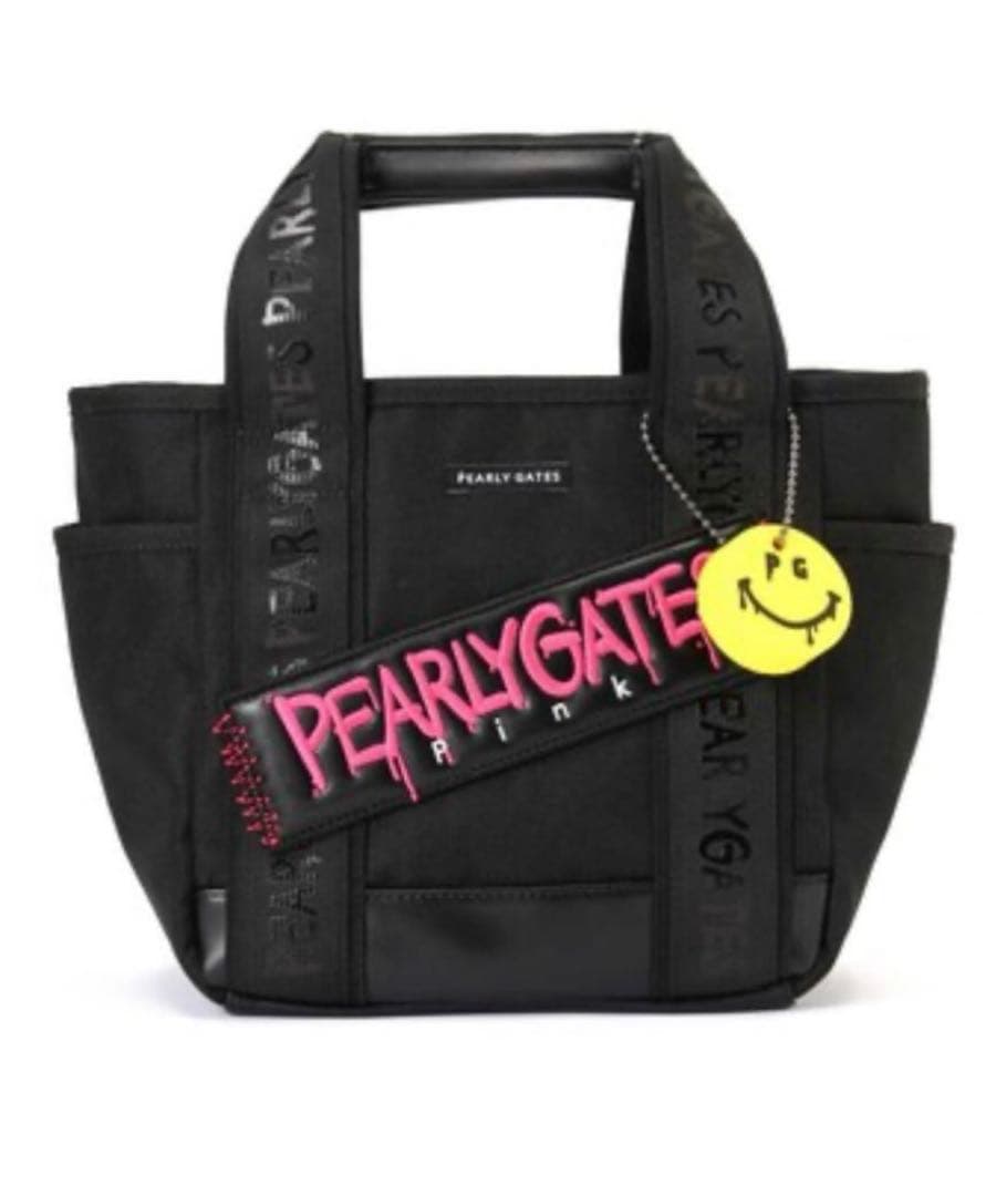 PEARLYGATES パーリーゲイツ カートバッグ 黒 ピンク PEARLY GATES パーリーゲイツ カートバッグ ピンク系 ランク：B 【中古