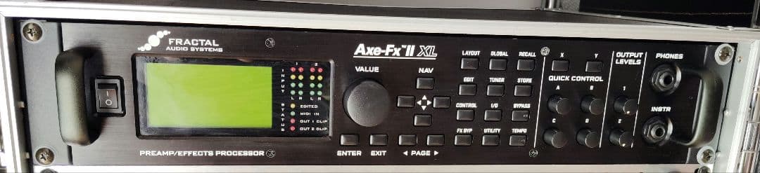 FRACTAL Axe Fx-Ⅱ XL ＆ 3Uラックケース フラクタル Fractal Audio Systems 【中古】Axe-Fx II【ラックケース付き】【現物
