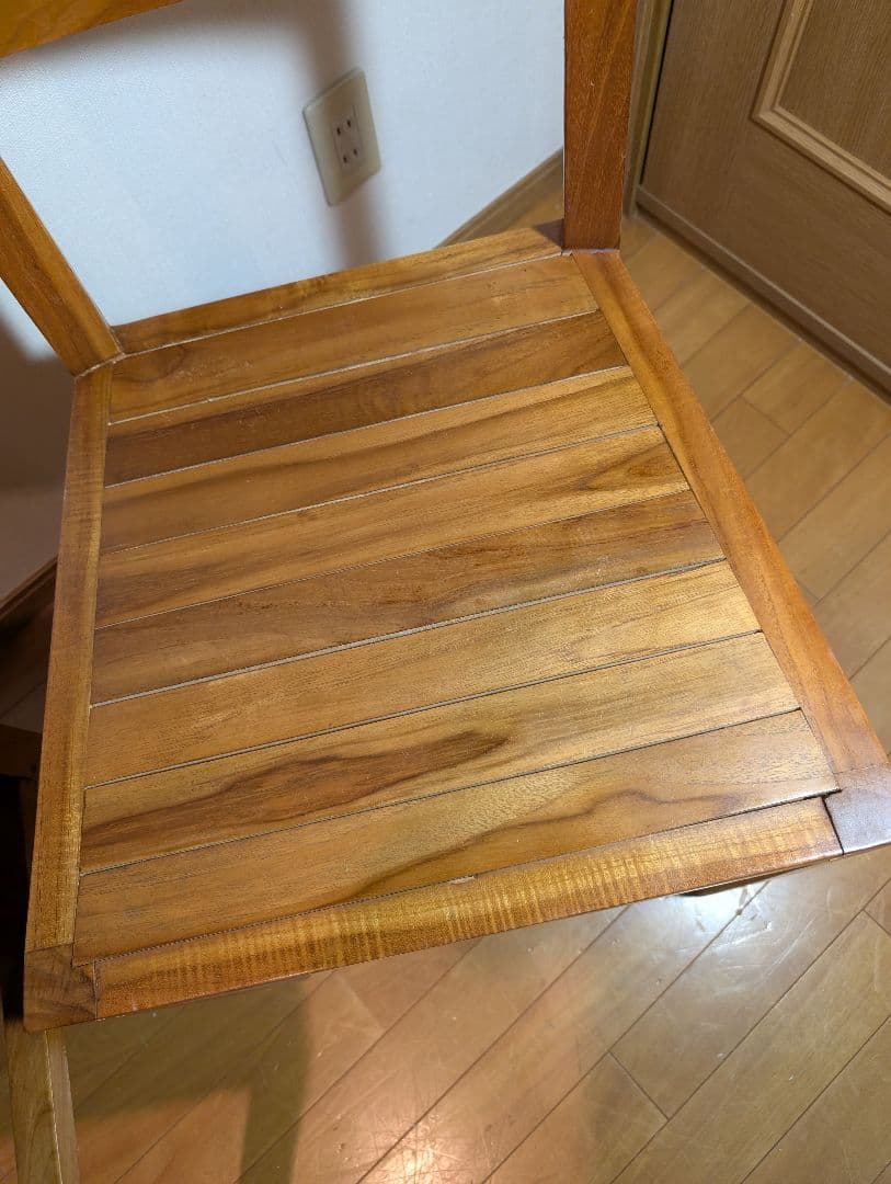 《送料込》オールド家具無垢材ハイバックダイニングチェア ウォールナットいす