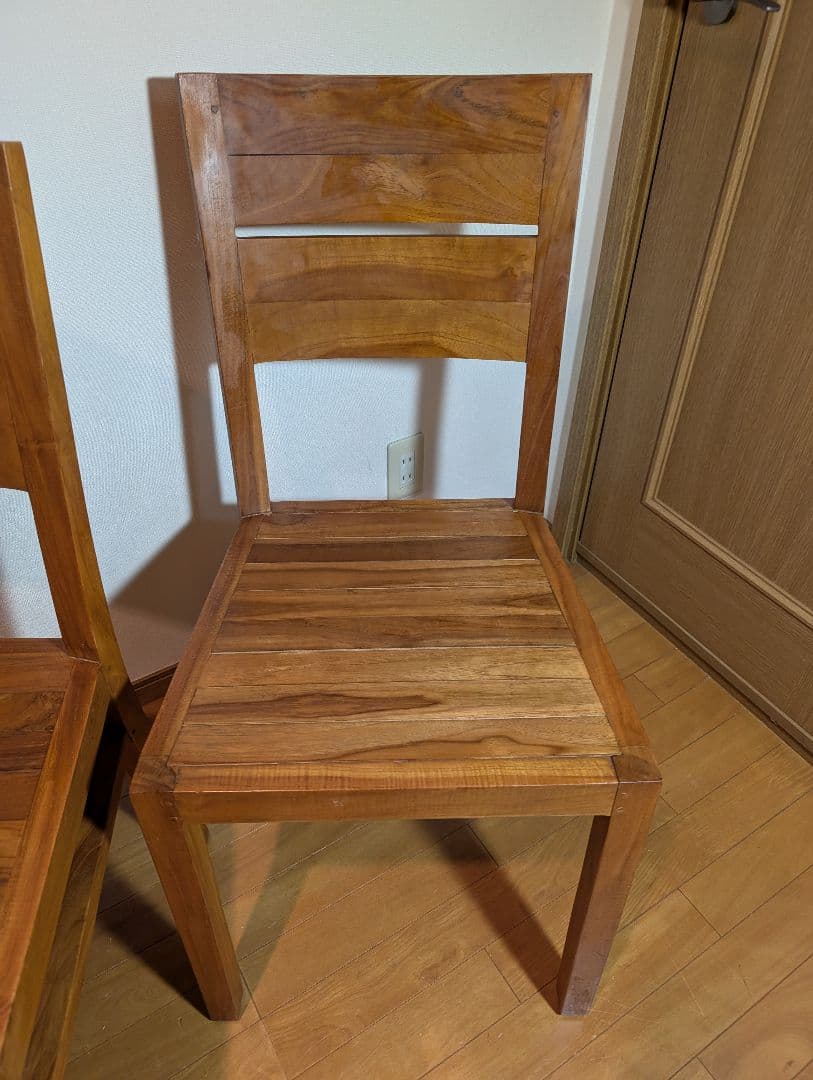 《送料込》オールド家具無垢材ハイバックダイニングチェア ウォールナットいす