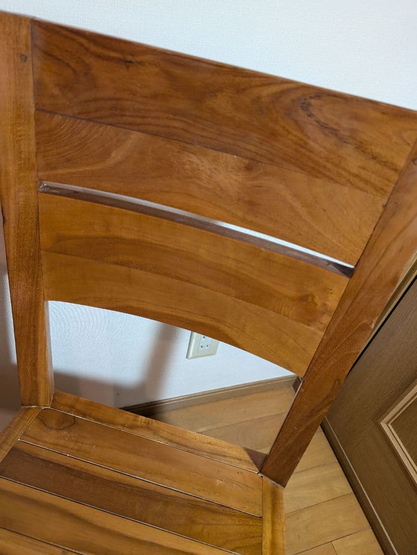 《送料込》オールド家具無垢材ハイバックダイニングチェア ウォールナットいす