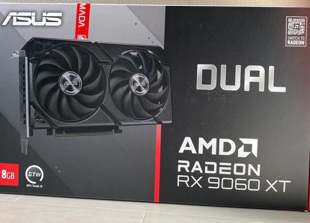グラフィックボード・グラボ・ビデオカード ASUS DUAL Radeon RX 9060 XT 8GB Amazon.com: ASUS Dual Radeon™ RX 9060 XT 8GB GDDR6 Graphics Card