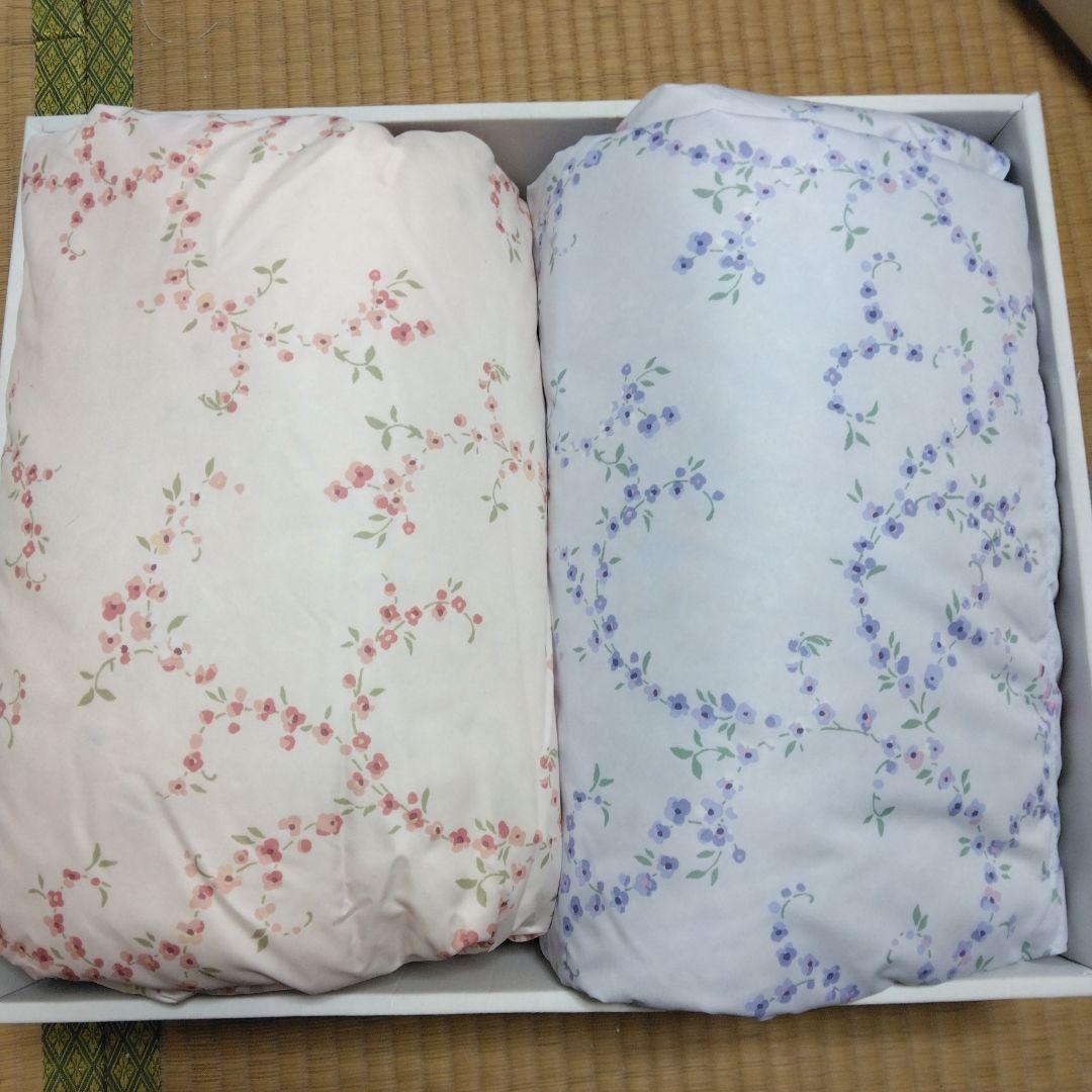 NINA RICCI ニナリッチ 洗える羽毛肌掛け布団2P 花柄 ペア - メルカリ