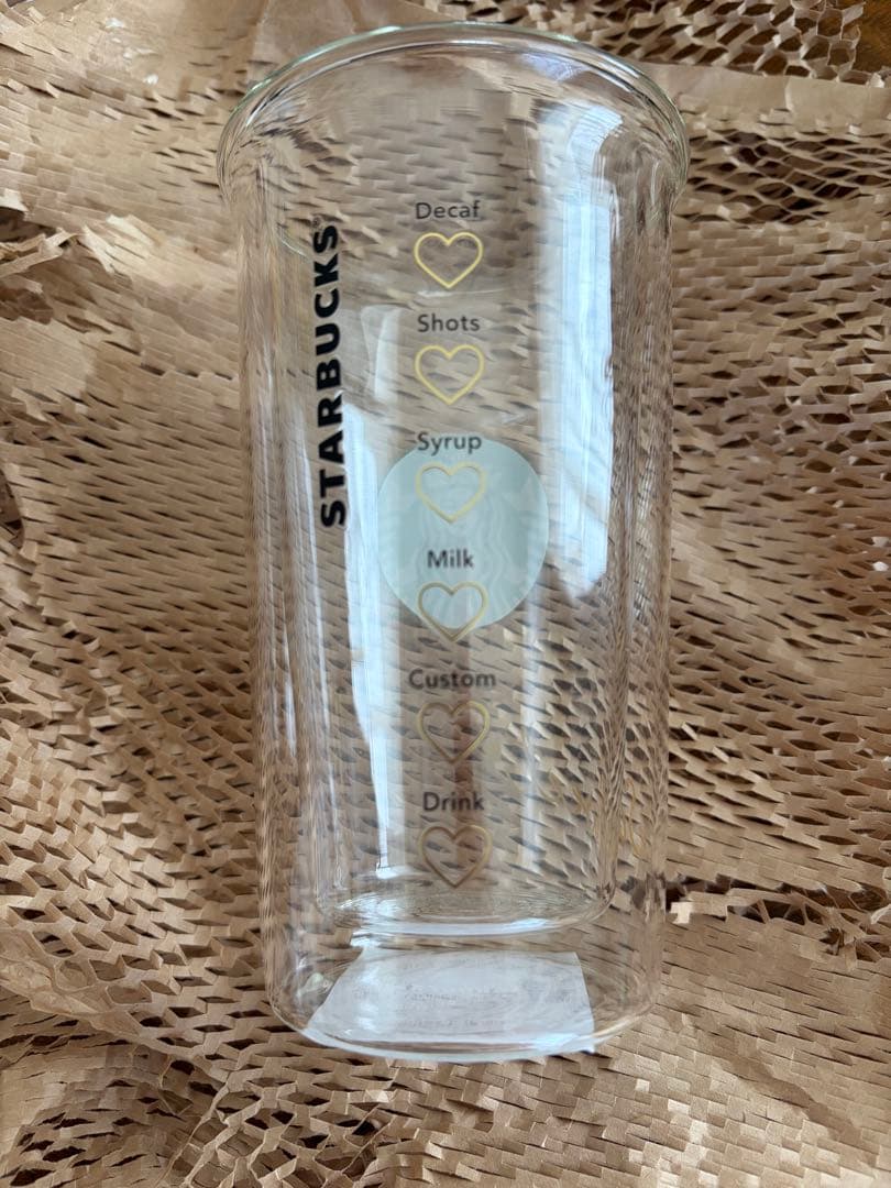 スタバ スターバックス バレンタイン2023 耐熱ダブルウォールグラス