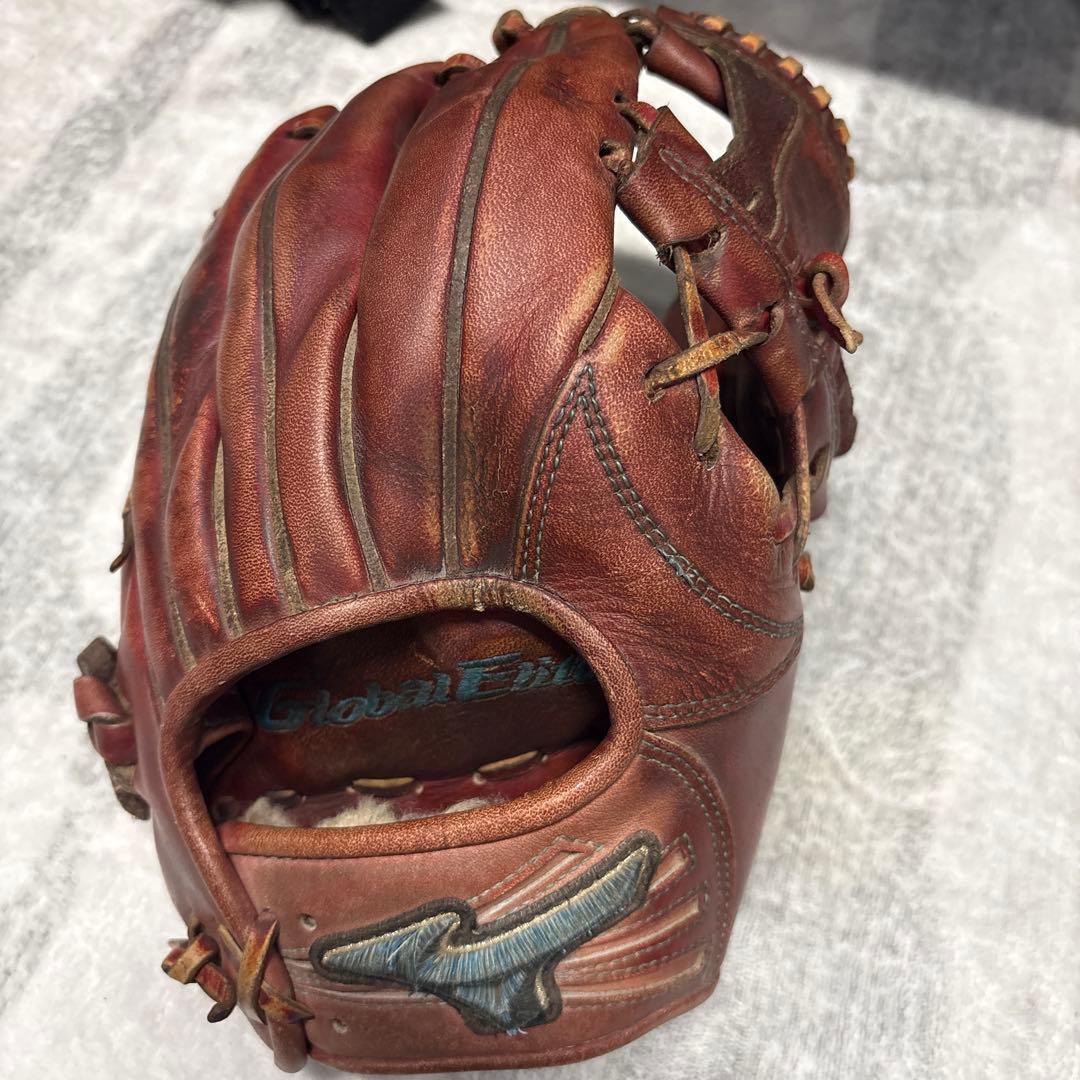 Global Elite 硬式用グローブ ブラウン ミズノ（MIZUNO）（メンズ）硬式用グラブ 外野手用 野球グローブ