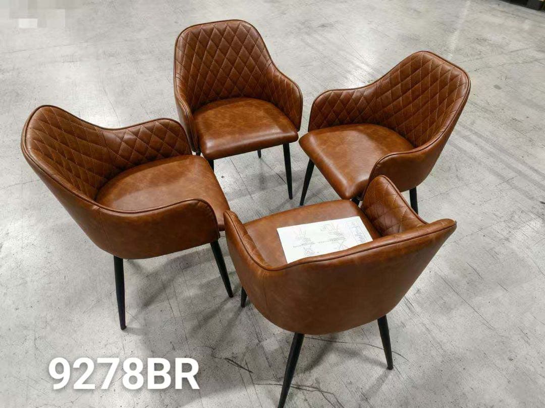 高級レザーファブリックダイニングチェアブラウン4脚セットスチール脚北欧風おしゃれ 楽天市場】ダイニングチェア チェア 椅子 4脚セット レザー