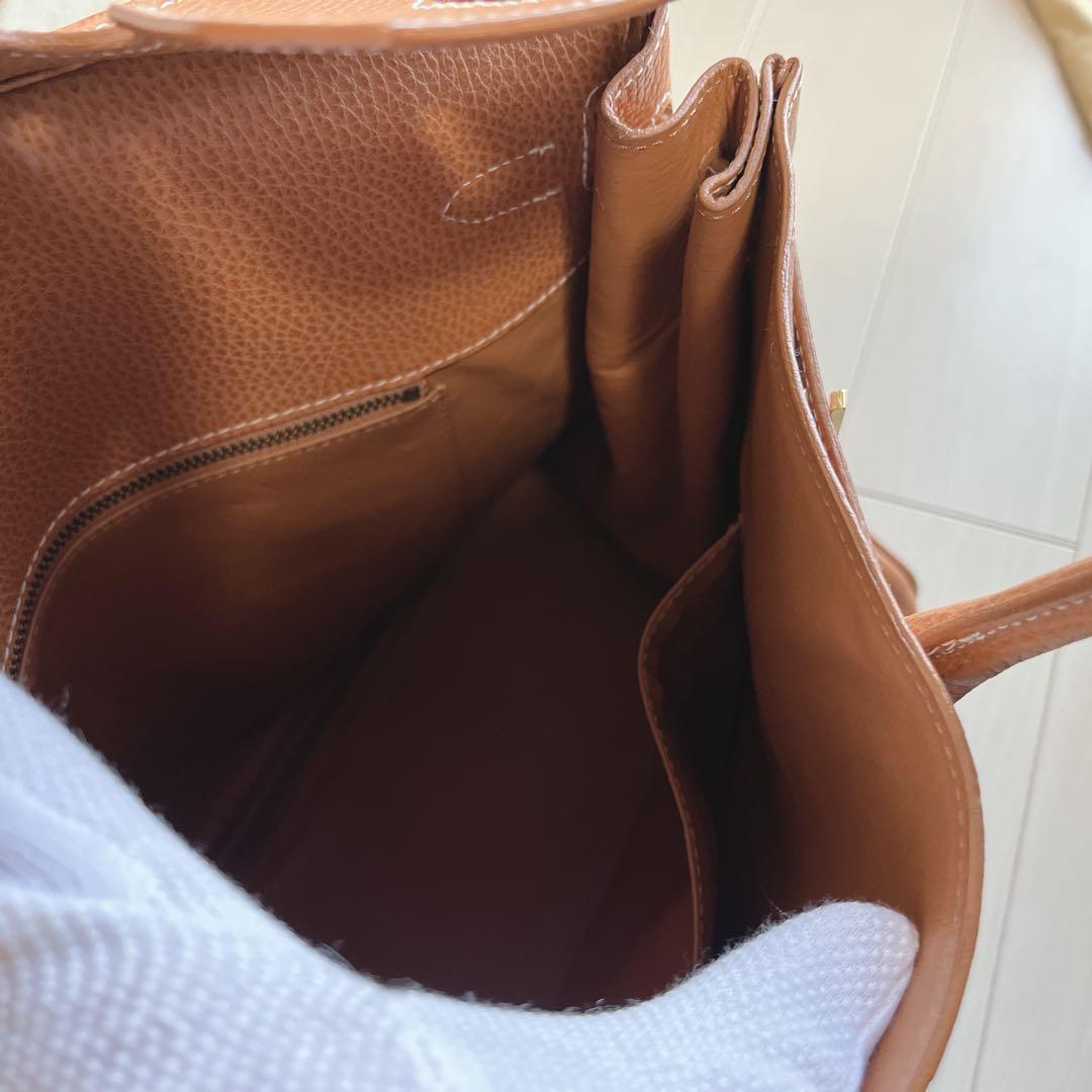 美品 EPONINE エポニーヌ バック レザー カデナ 南京錠 キャメル A4