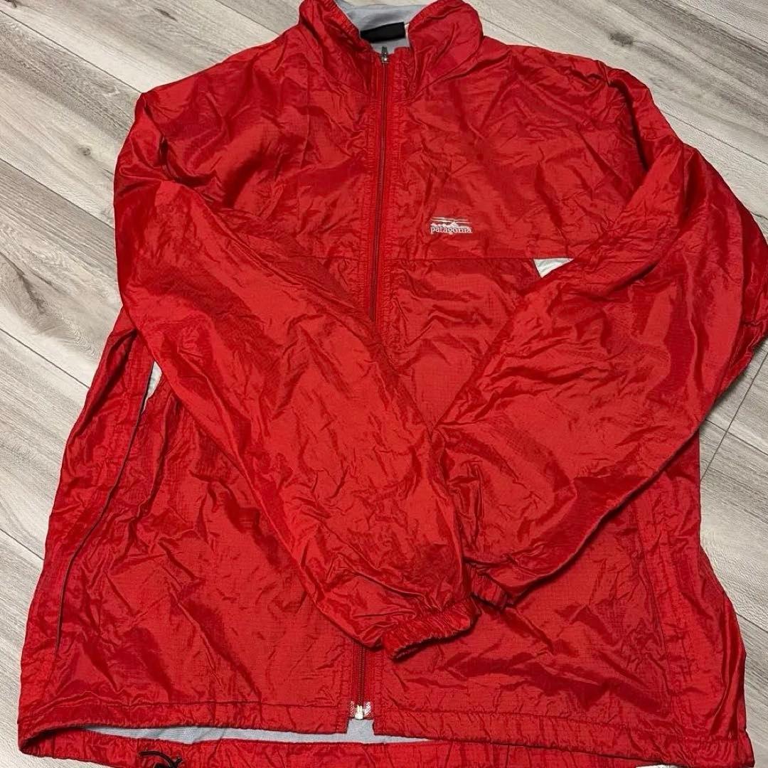 patagonia 赤 ナイロンジャケット Lサイズ - メルカリ