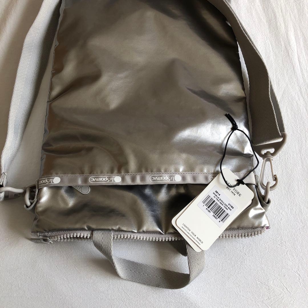美品 ひとりっぷ レスポートサック モバイルショルダーバッグ シルバー