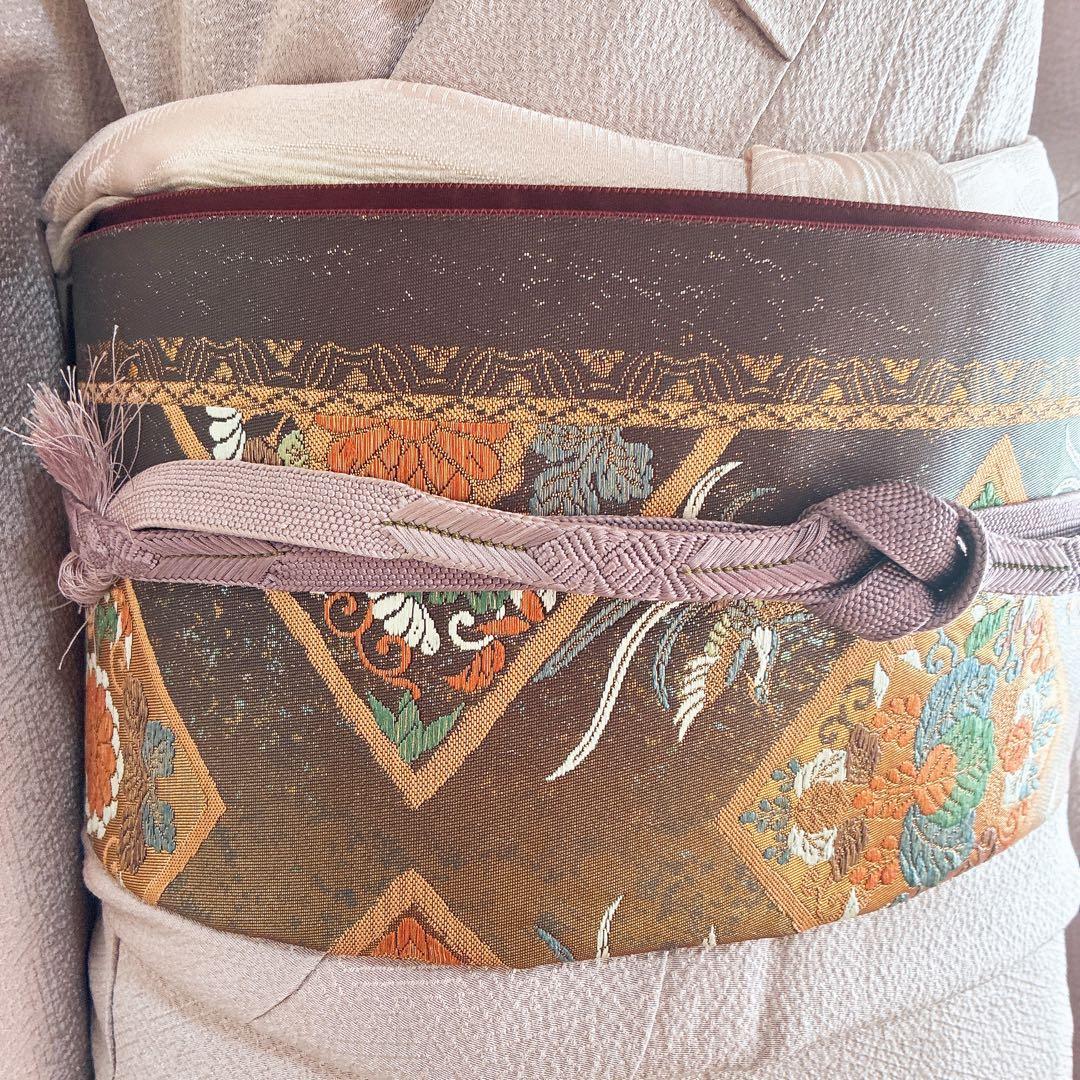 色無地 フルセット 着物 正絹 一つ紋 入学式 卒業式 G15 - メルカリ