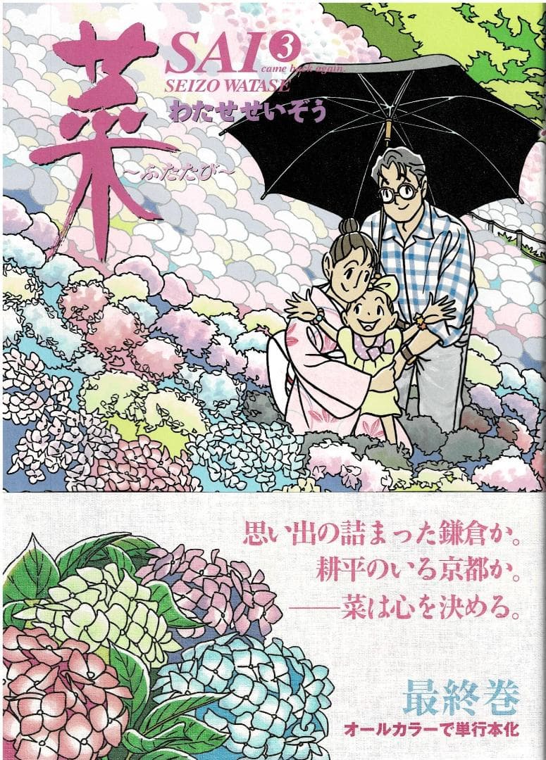 ■全巻・帯付■「菜～ふたたび～」全3巻■完結セット■わたせせいぞう■講談社■初版