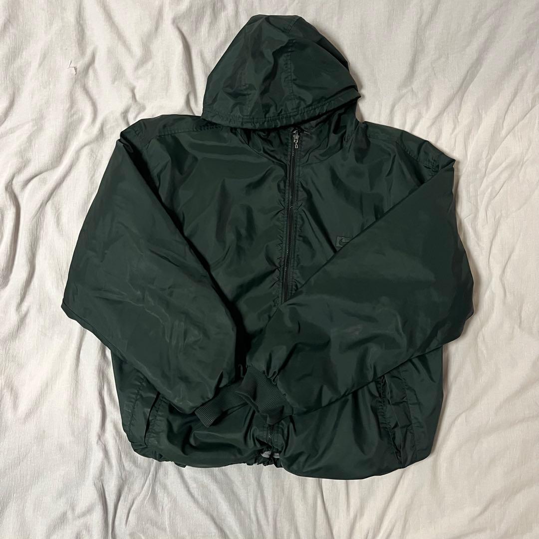 激レア】90s NIKEリバーシブル パーカー L 刺繍ロゴ B系 スケーター