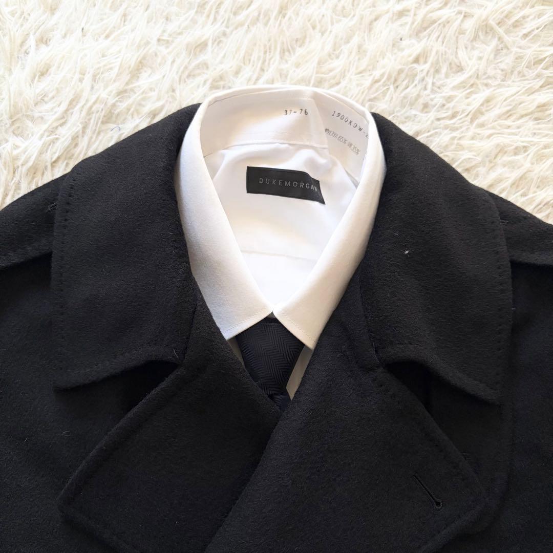 <美品>LARDINI キャメル100% ブラック ダブルチェスターコート 46 美品>LARDINI キャメル100% ブラック ダブルチェスターコート 46