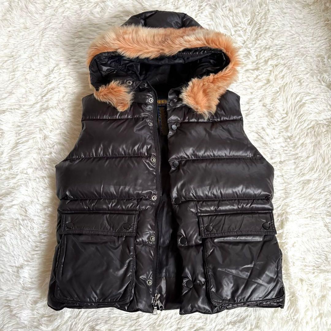 Ralph Lauren ラルフローレン ラグビーファー付き ダウンベスト - メルカリ