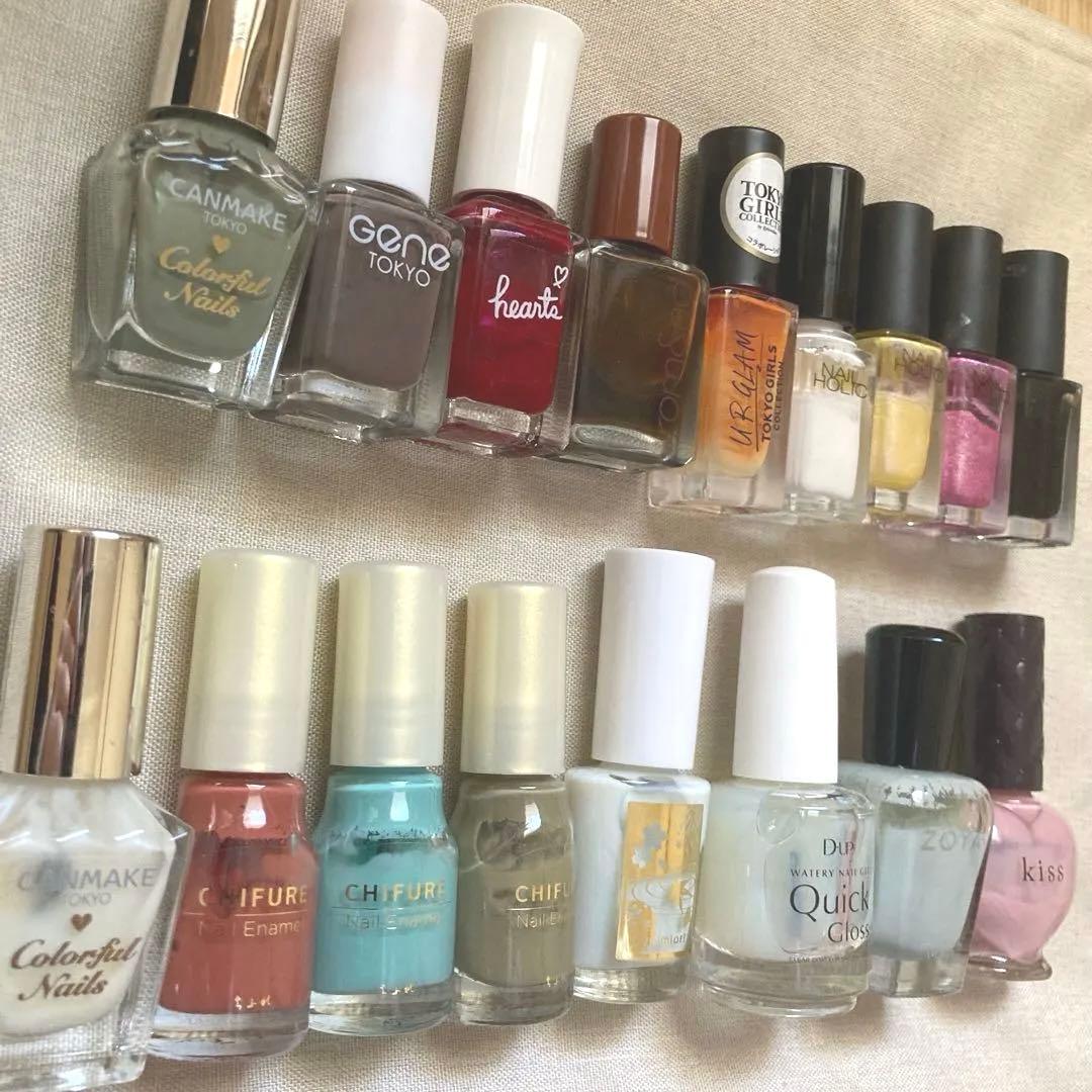 ネイルポリッシュマニキュアまとめ売り 17本 - メルカリ