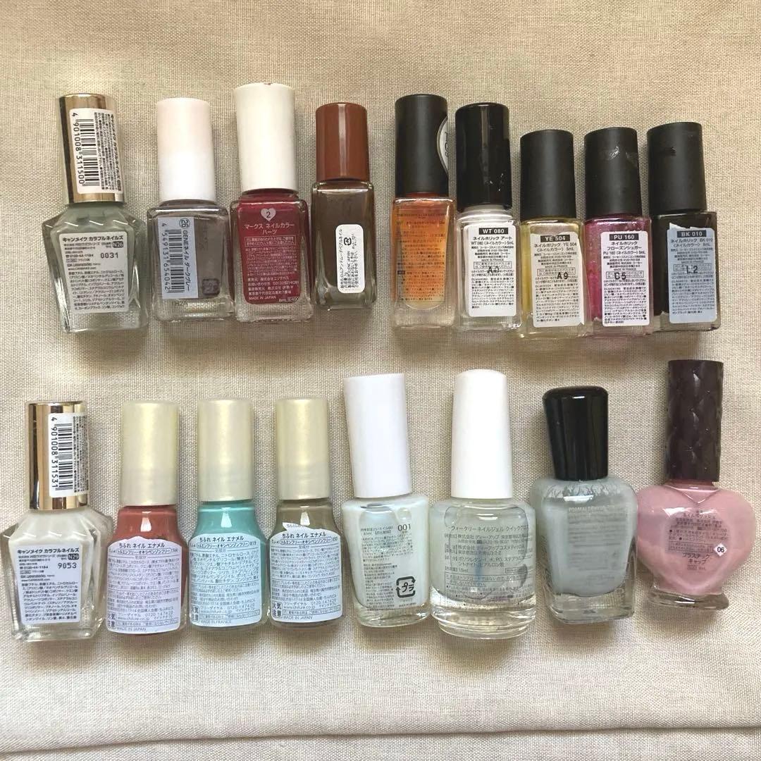 ネイルポリッシュマニキュアまとめ売り 17本 - メルカリ