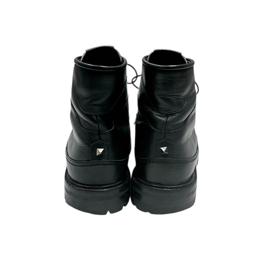 VALENTINO スタッズ レースアップ ワークブーツ - メルカリ