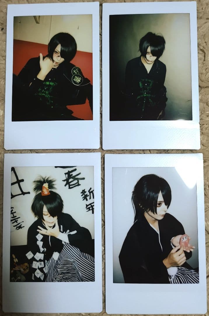 甘い暴力 咲 チェキ 4枚 セット 甘暴 グッズ V系 バンド ヴィジュアル