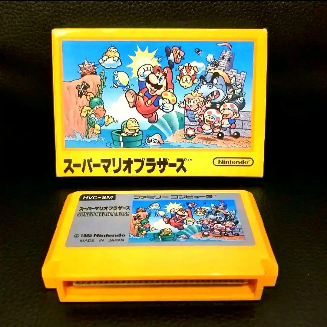 スーパーマリオブラザーズ 初期版 【箱・説付き】 ファミコン - メルカリ
