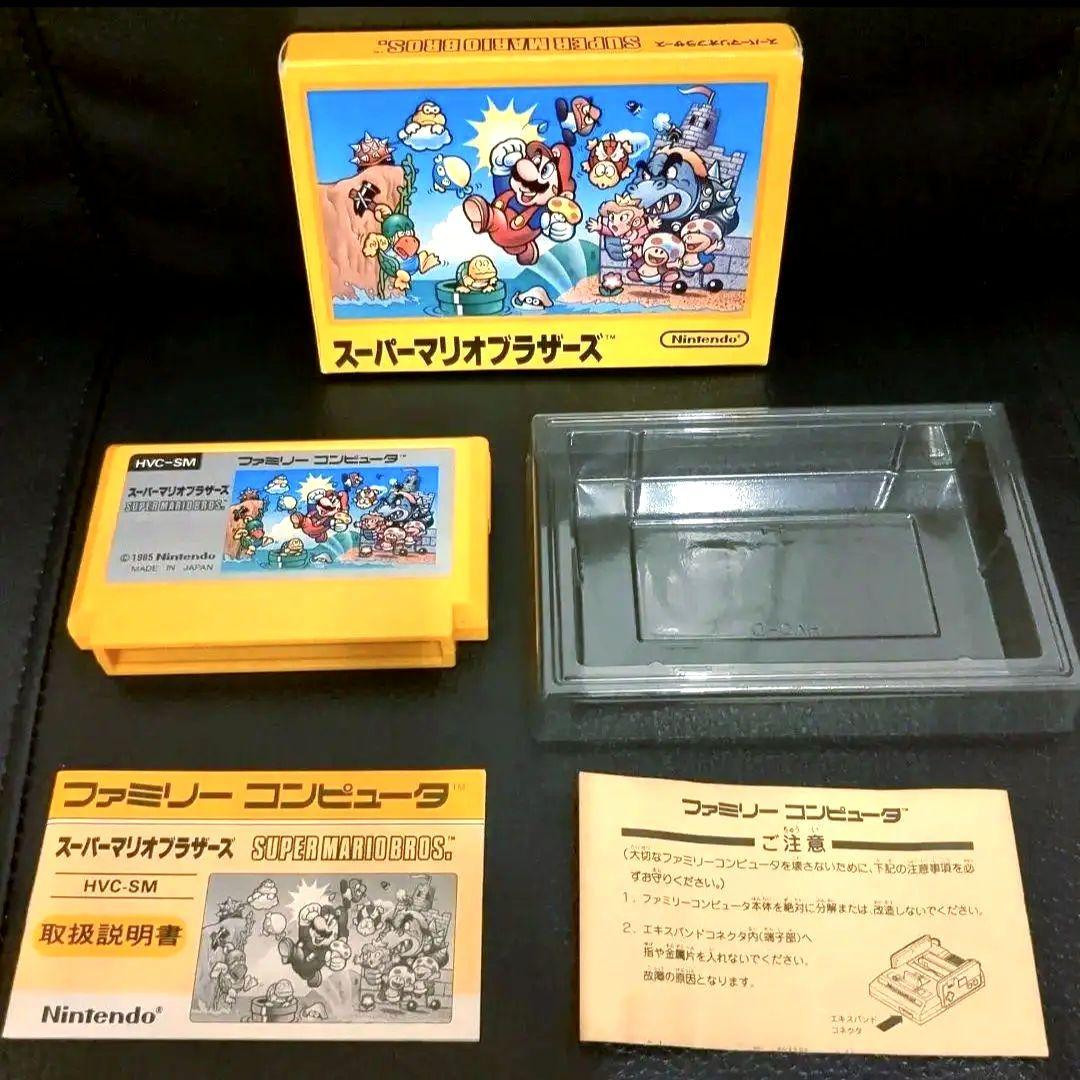 スーパーマリオブラザーズ 初期版 【箱・説付き】 ファミコン - メルカリ
