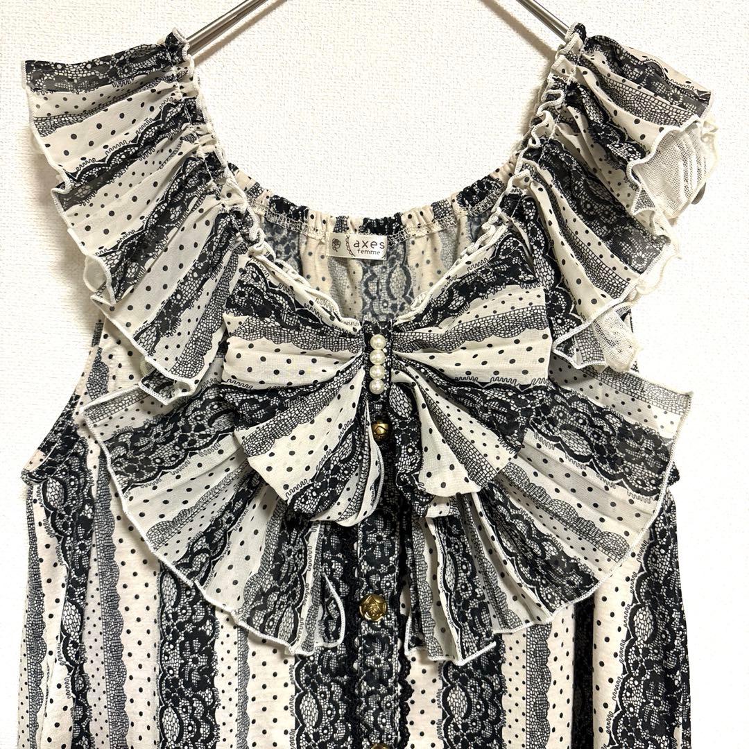 アクシーズファム　ビックリボン　フェアリーグランジ　y2k パール　バラボタン アクシーズファム ビックリボン フェアリーグランジ y2k パール バラ