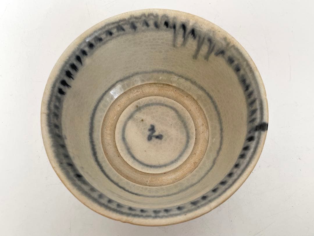 骨董 アンティーク 安南 絞手 茶碗 ベトナム古陶磁 蜻蛉手茶碗 - メルカリ