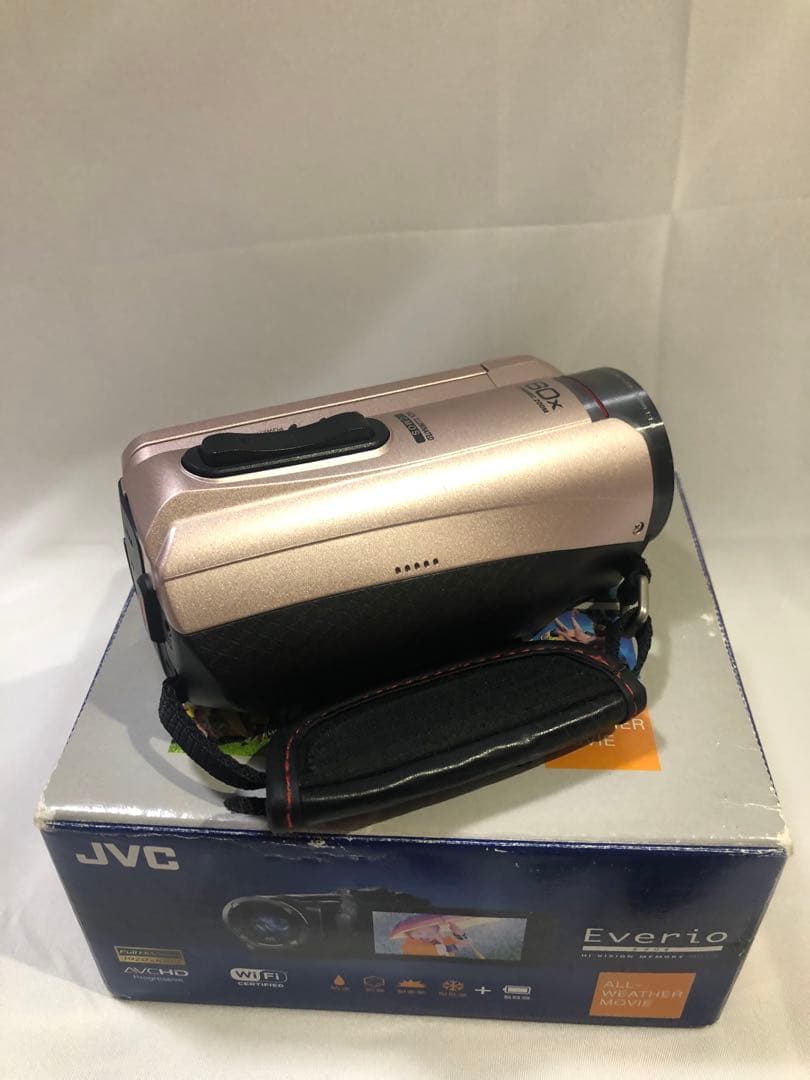 ジャンク品】JVC Everio ビデオカメラ 本体 ピンク - メルカリ