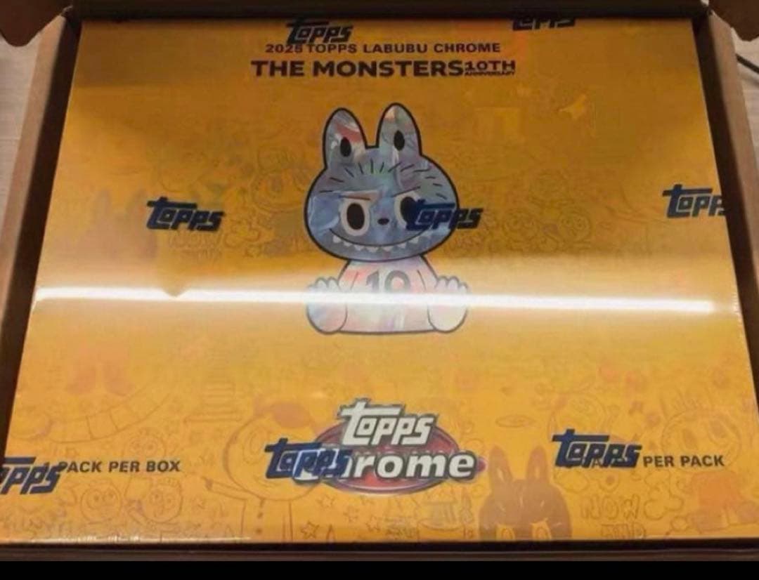 カ*キ様 Topps Chrome 10周年記念ボックス　１BOX Topps Labubu Chrome 2025 10th Anniversary - Hobby Box