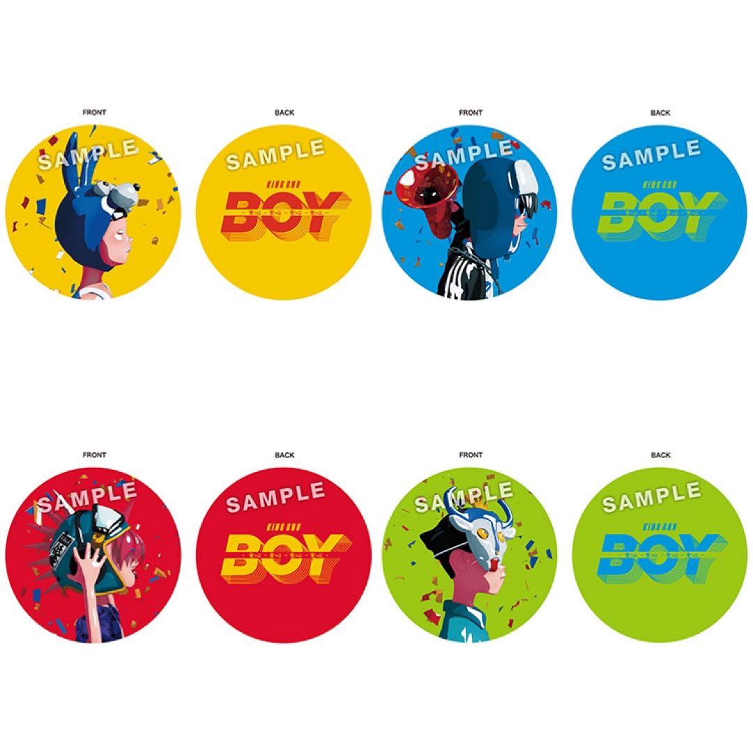King Gnu「BOY」オリジナルめんこ 全4種コンプセット ミュージシャン