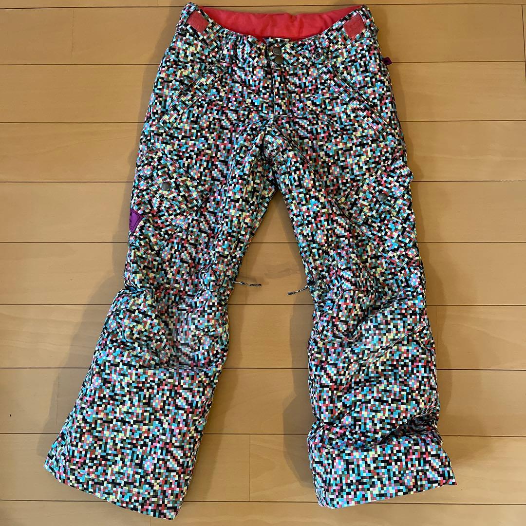 バートンBURTON子ども用スノーボードウェア マルチカラー チェック柄