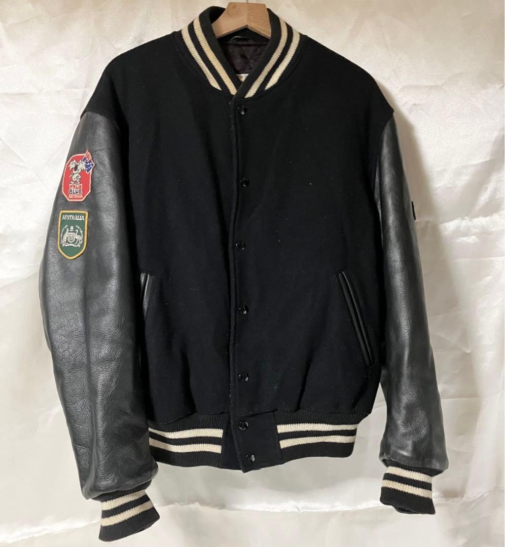 スタジャン ウール レザー 黒 CALIFORNIA OUTFITTERS スタジャン 2-11B32 PU レザー ジャケット