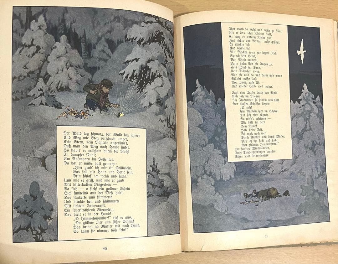 NO.382 希少 古書 アンティーク洋書 児童書 ドイツ絵本 天使