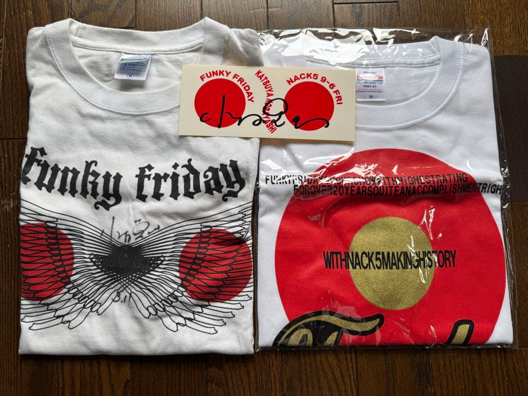 NACK5 ファンキーフライデー 直筆サイン入り3.11復興支援＆最新版T