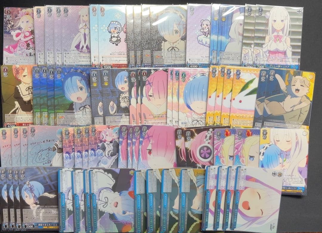 ヴァイスシュヴァルツ　リゼロ memory 　フルレア　デッキ＋パーツ ヴァイスシュヴァルツ Reゼロ メモリースノー デッキ - メルカリ