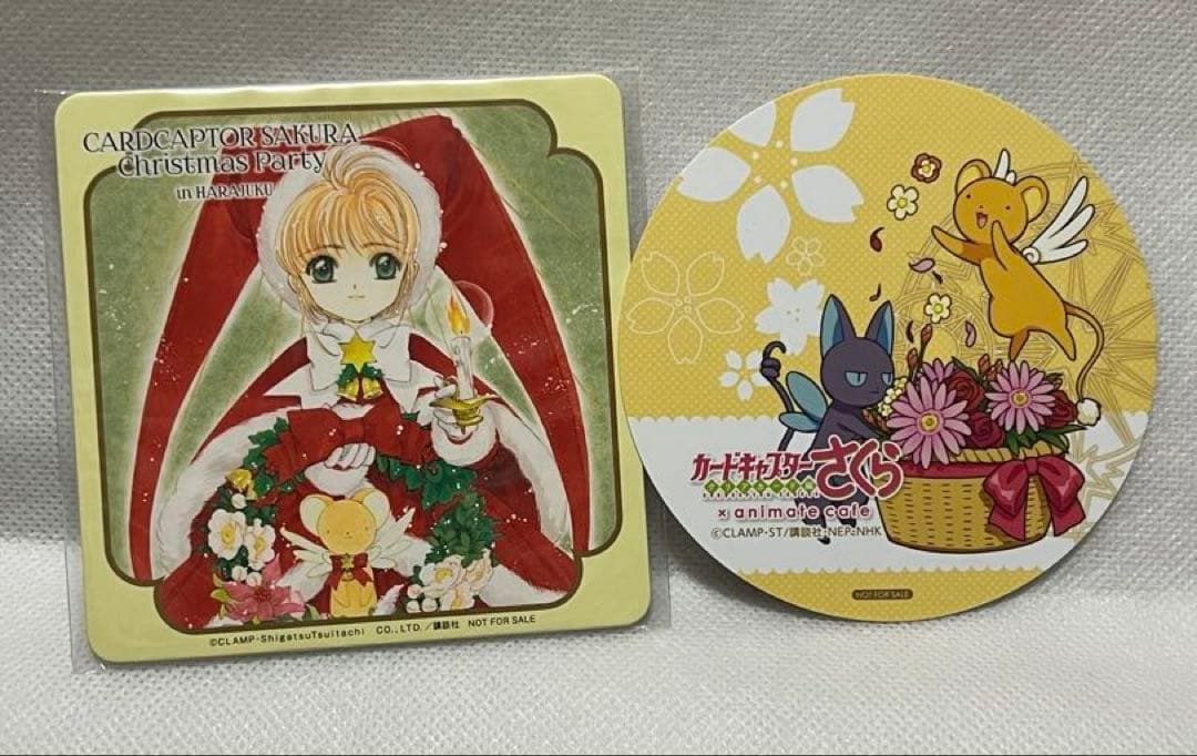 カードキャプターさくら クリスマスパーティー コースター 木之本桜 サンタ カードキャプターさくら 木之本桜＆ケロちゃん（サンタ風） クリスマス