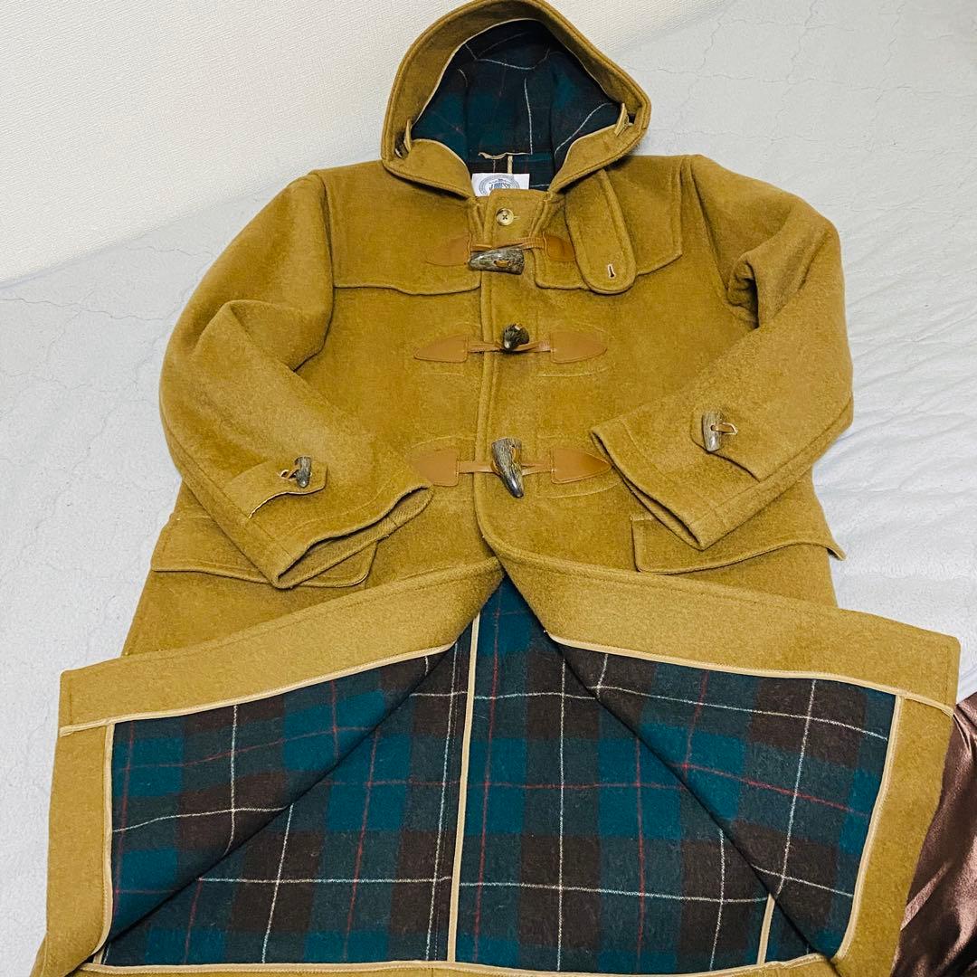 J.PRESS ダッフルコート Mサイズ チェック 総柄 メンズ ロング コート