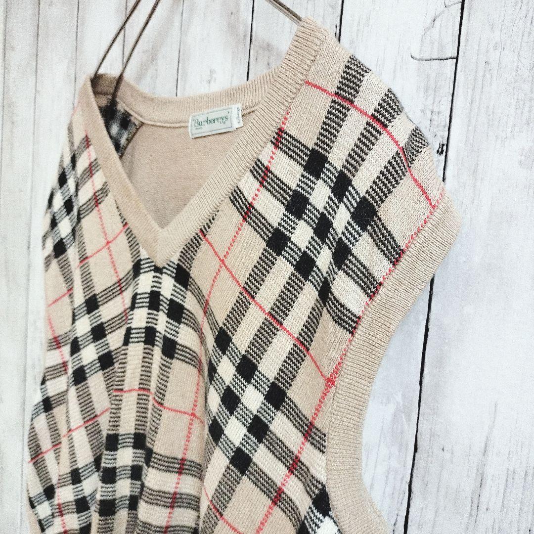 Burberrys/バーバリーズ ニットベストメンズXLサイズ ノバチェック