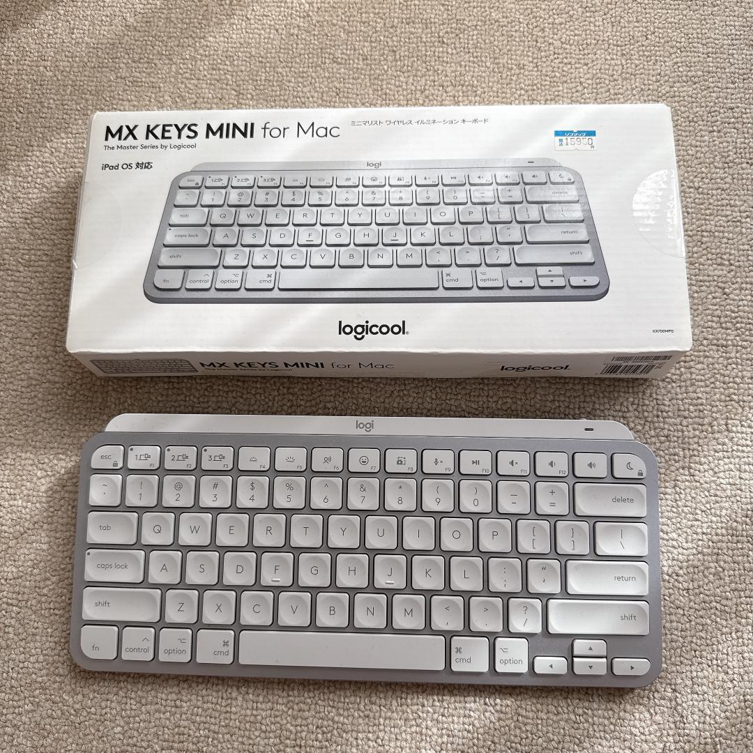【美品】MX KEYS Mini for Mac Logitech MX Keys Mini for Mac Minimalist Wireless Keyboard Compact