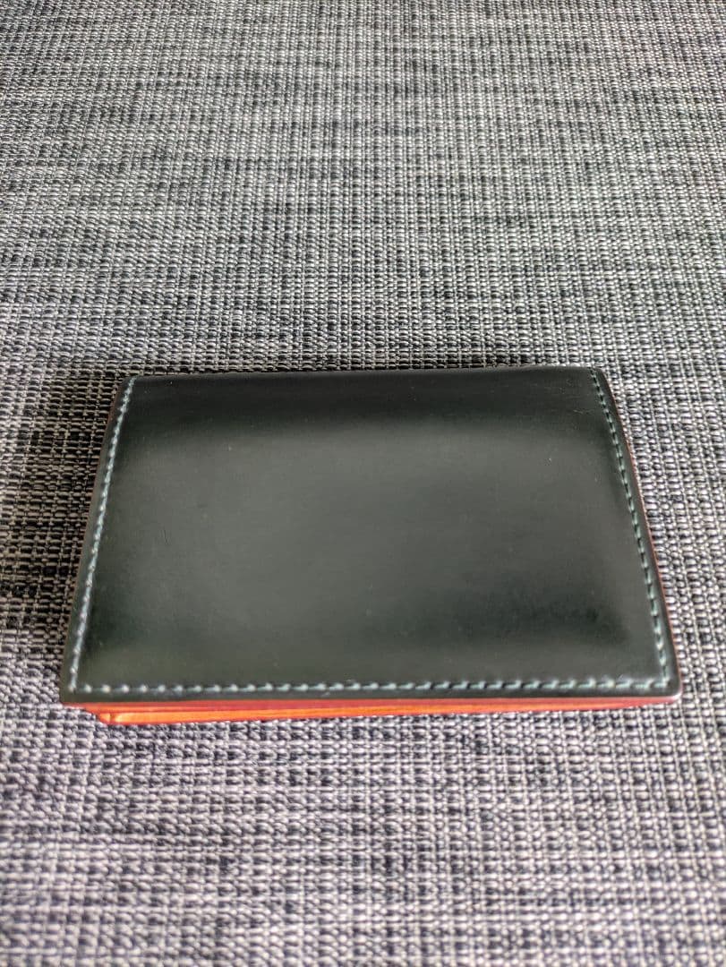 GANZO 名刺入れ ダークグリーン CORDOVAN(コードバン) 通しマチ名刺入れ｜コードバン｜最高級のメンズ