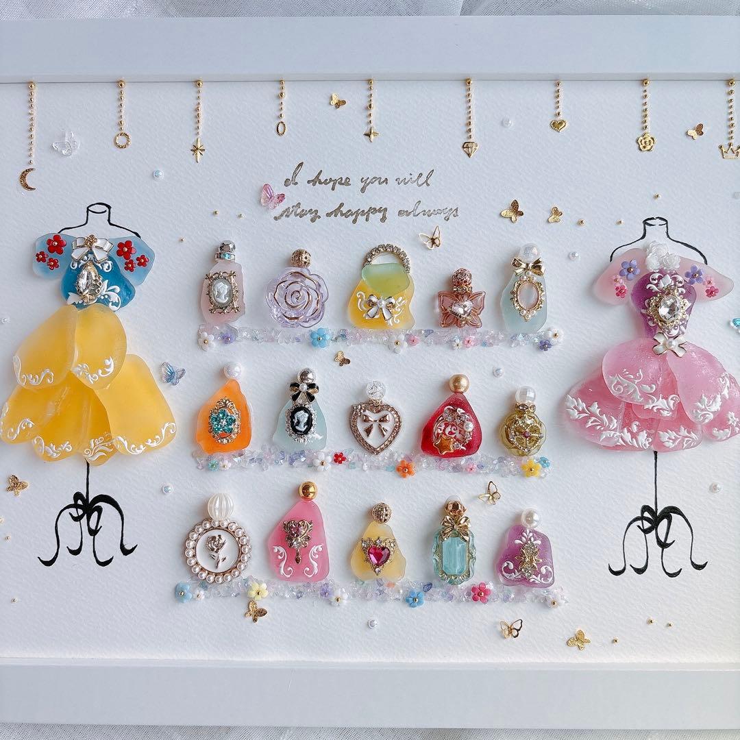 シーグラスアート オシャレ プリンセス 香水 化粧品 フレンチガーリー