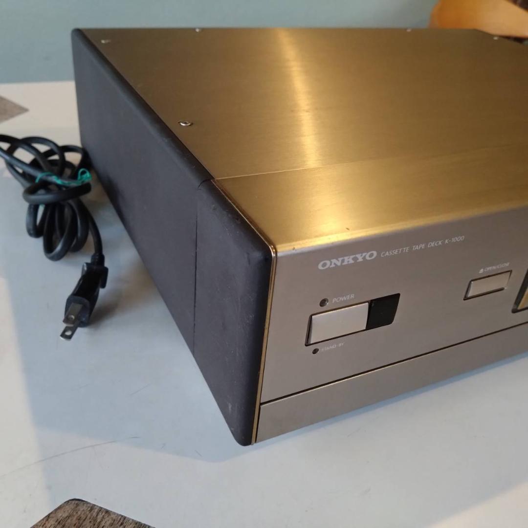 ONKYO オンキョー カセットテープデッキ K－1000 - メルカリ
