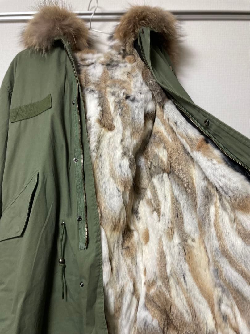 ともしげ様専用【JAZZEVA】フード付きモッズコート 2XL/オリーブ