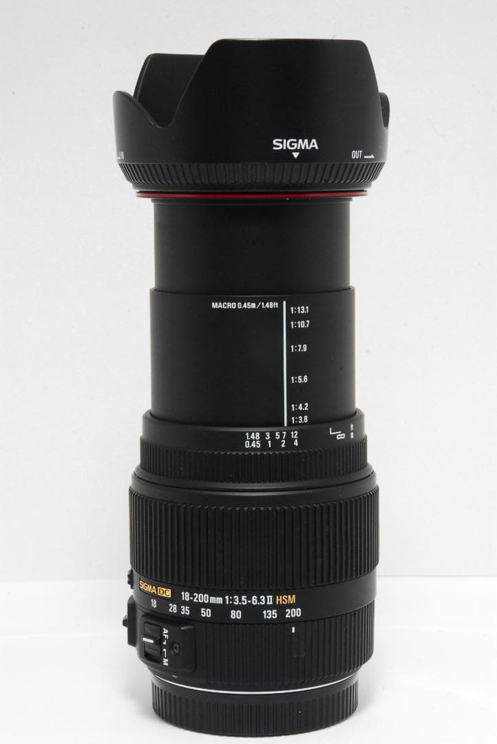 【美品】SIGMA シグマ 高倍率ズームレンズ 18-200mmF3.5-6.3