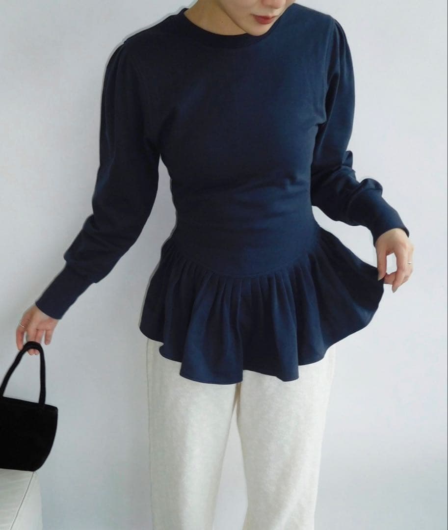 angielala LULU ペプラムスウェット angielala LULU ペプラムスウェット（Tシャツ／カットソー）｜EDIT.FOR