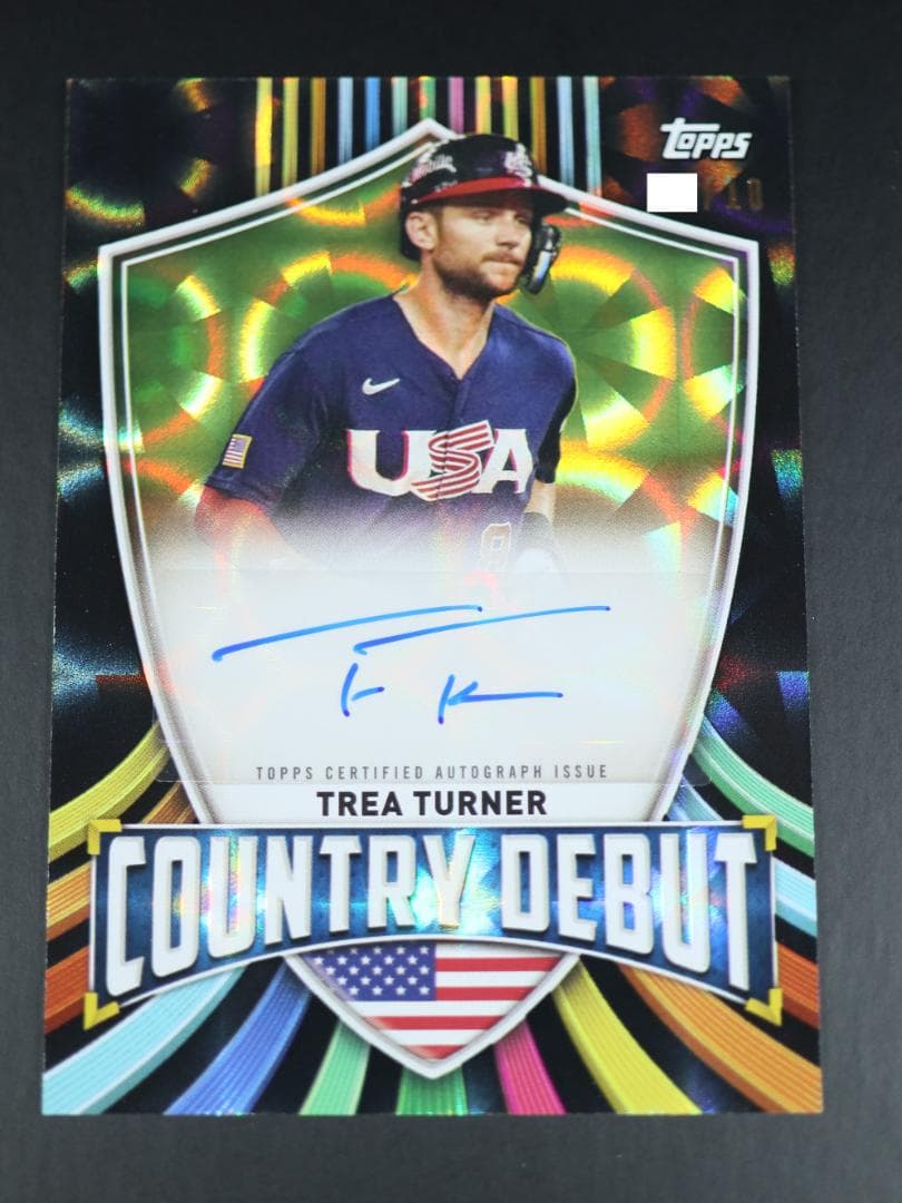 10枚限定】2023 topps WBC トレイ・ターナー 直筆サインカード - メルカリ