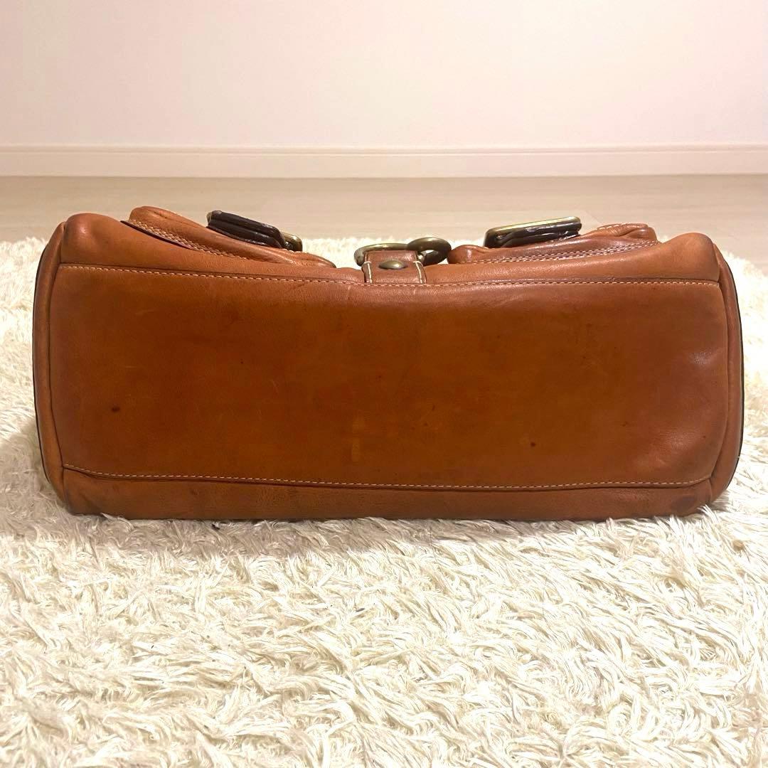 65th Coach Flap Legacy Satchel Bag Brown - メルカリ