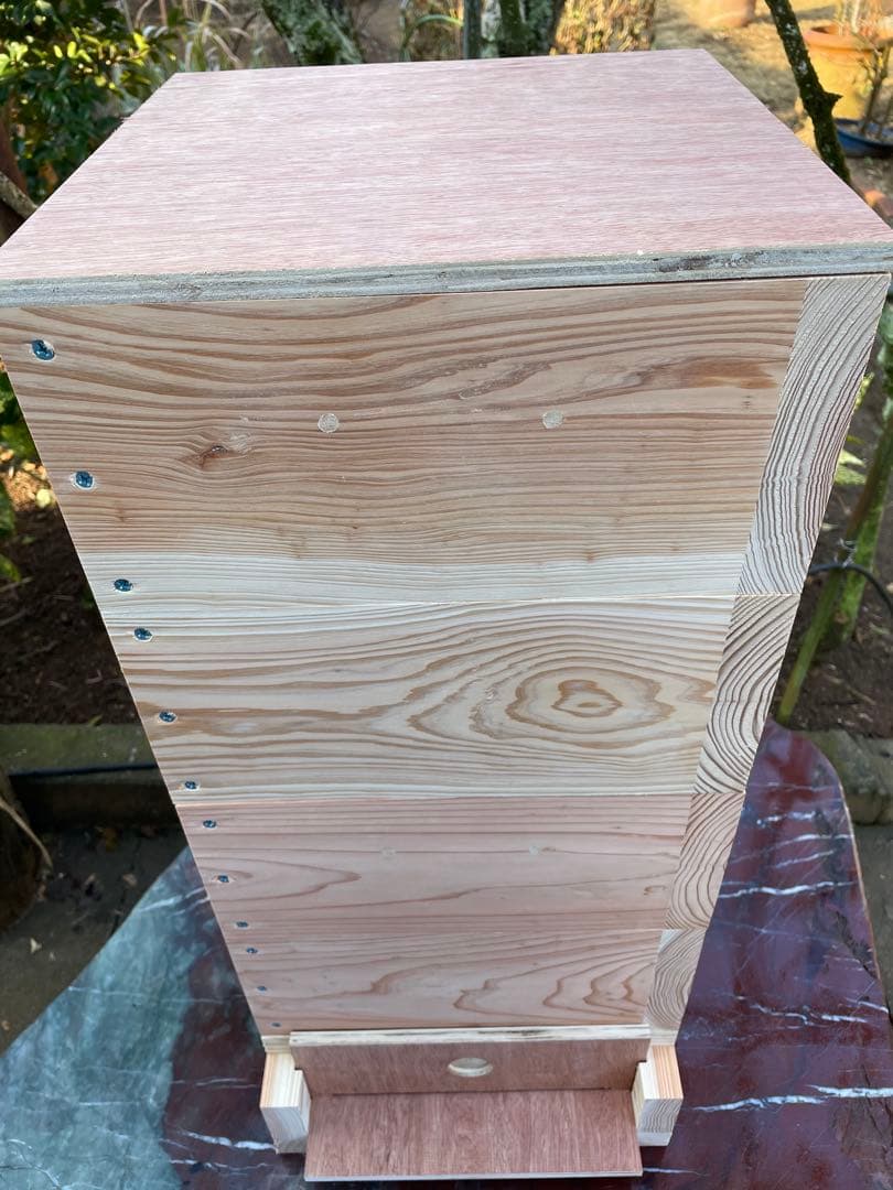 日本蜜蜂重箱式巣箱ハニーズハウス！五段スノコセット！送料無料