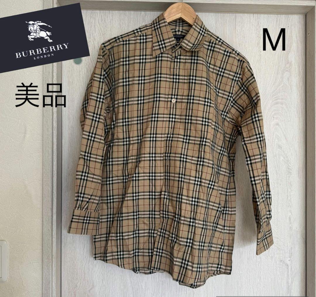 美品 BURBERRY ノバチェック柄 長袖シャツ M - メルカリ