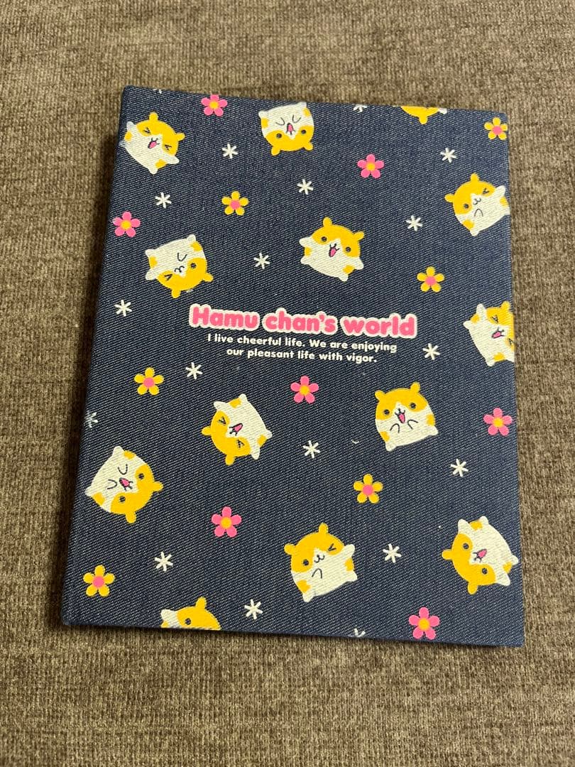 ハムちゃんずワールド CRUX プロフィール帳 6穴 デニム 平成レトロ