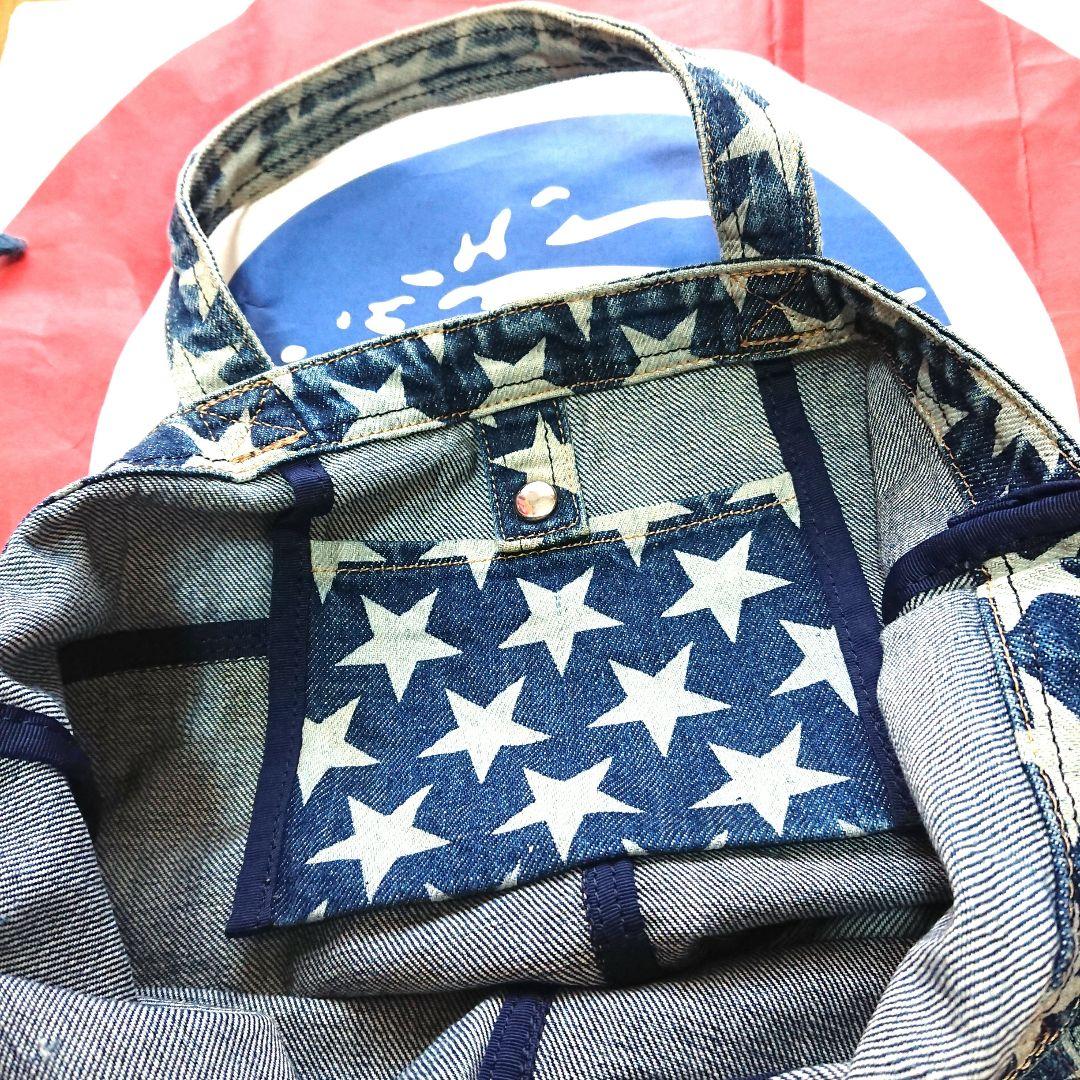 ヒステリックグラマーデニム星トートバッグ ヴィンテージ ロゴ - メルカリ